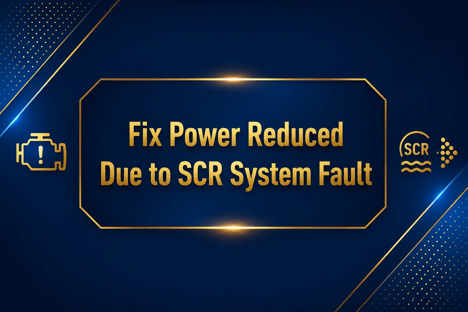 Power Reduced Due to SCR System Fault - vip thoughts